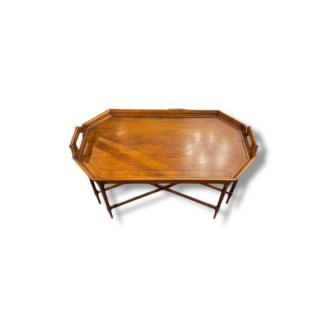 1970s Tray Top Coffee Table For Sale - Image 4 of 6