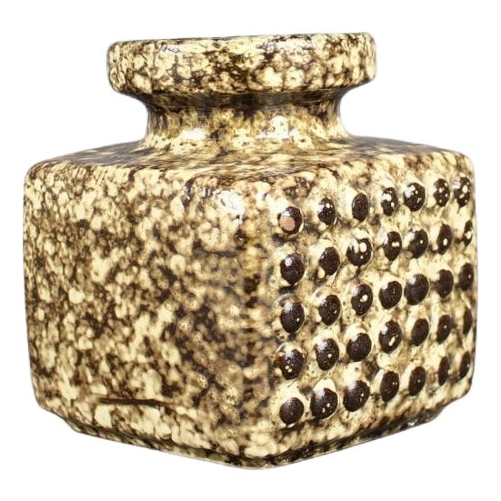 Mid-Century Modern Ceramic Vase from VEB Haldensleben, Germany, 1970s For Sale