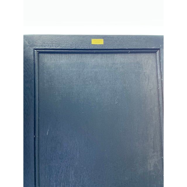 Vintage Maitland Smith Nailhead Leather Screen For Sale In West Palm - Image 6 of 12