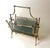 Metal Italian Brass and Smoked Glass Magazine Rack, Italy, 1960s For Sale - Image 7 of 13
