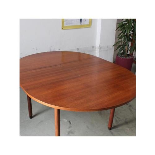 Round Extendable Table, Italy, 1960s For Sale - Image 10 of 15
