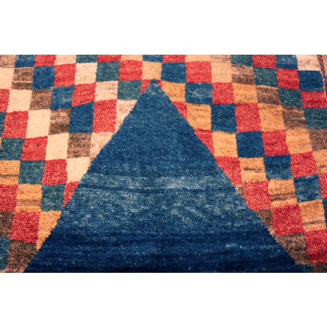 Mid 20th Century Nazmiyal Collection Vintage Persian Gabbeh Rug For Sale - Image 5 of 8
