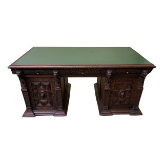 Antique Gründerzeit Partner Desk, 1880 For Sale