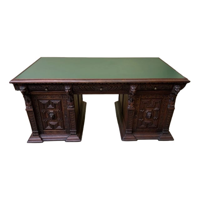 Antique Gründerzeit Partner Desk, 1880 For Sale