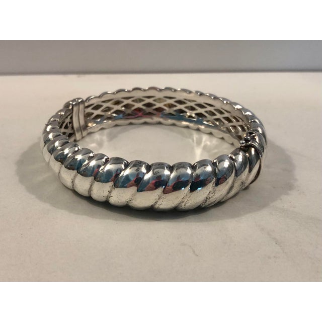 This stylish Italian Sterling Silver Ribbed Bangle is an absolute must for anyone looking for a sophisticated bangle to...