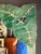 Maitland - Smith 1980s Tessellated Green Stone Monstera Leaf Wall Mirror For Sale - Image 4 of 12