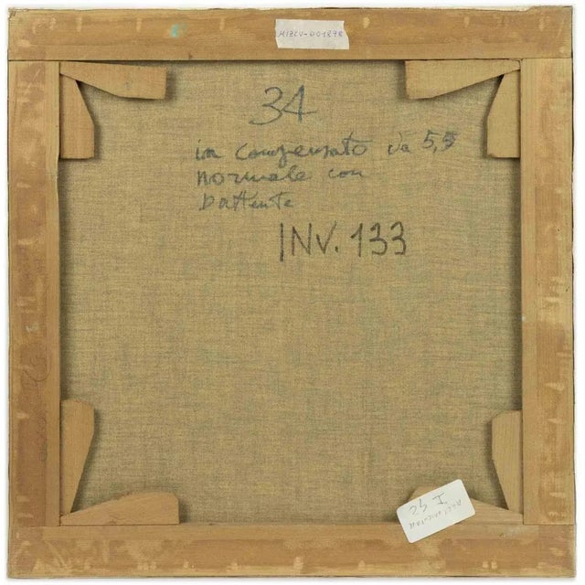 Woman is an original contemporary artwork realized by Leo Guida in 1970s Mixed colored oil painting on canvas. Leo Guida...