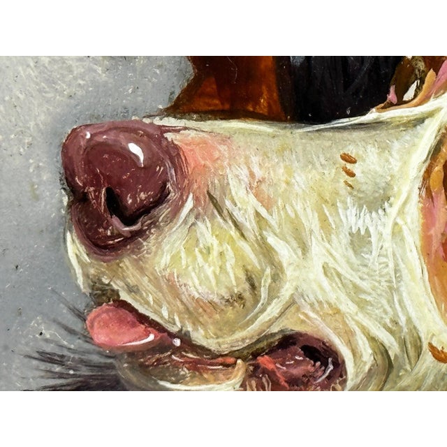 Colin Graeme Roe, c.1880 — Setters Gordon & Irish Red & White Dogs Oil on Winsor & Newton Board, Victorian Sporting Portrait For Sale - Image 9 of 18