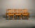 Razorblade Style Dining Chairs in Oak and Leather by Henning Kjærnulf, Denmark, 1960s, Set of 7 For Sale - Image 4 of 18