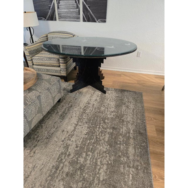 1990s 60 Inch Laser Etched Southwestern Dining Table For Sale - Image 9 of 9