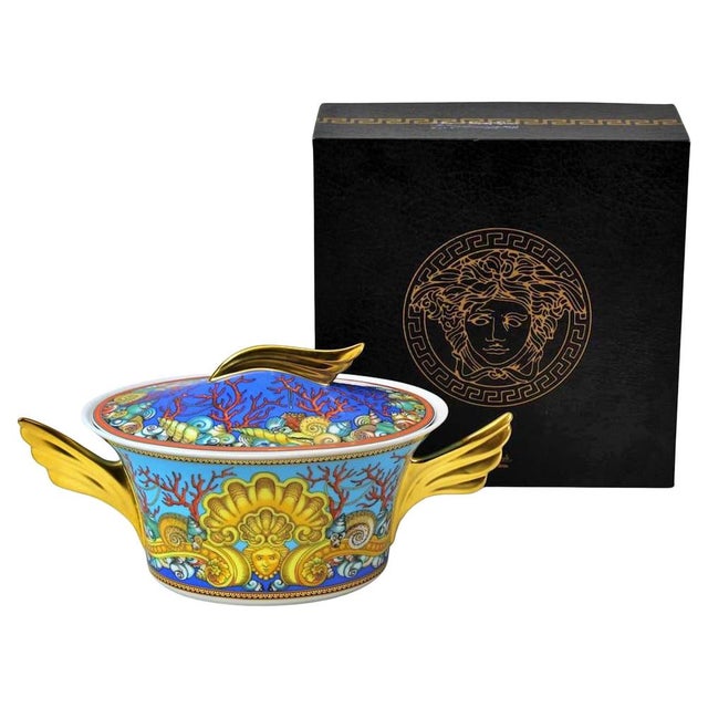 Ceramic Rosenthal Versace Soup Tureen with Lid by Versace Home Collection For Sale - Image 7 of 7