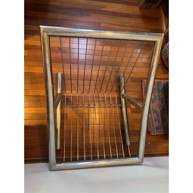 Chrome Plato Ginello Lounge Chairs, Pair – Institutional Modern, Chrome Frame, C. 1960s For Sale - Image 8 of 12
