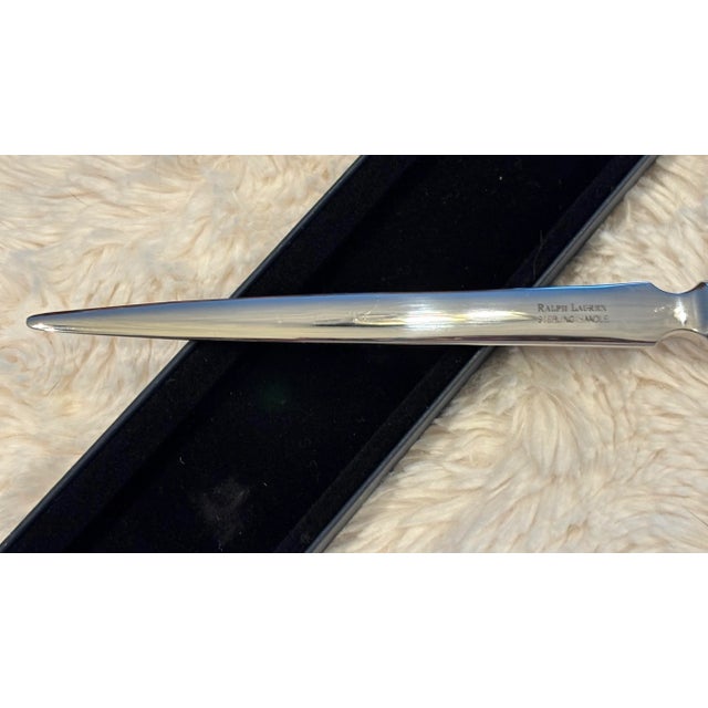 Rare Vintage Ralph Lauren Sterling Silver Ornamental Letter Opener For Sale - Image 10 of 10