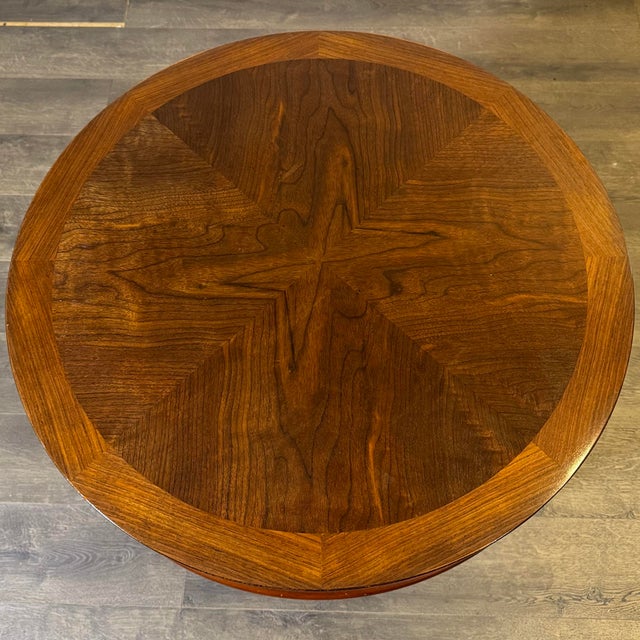 MCM Pierced Carved Walnut End/Side Table For Sale - Image 4 of 9