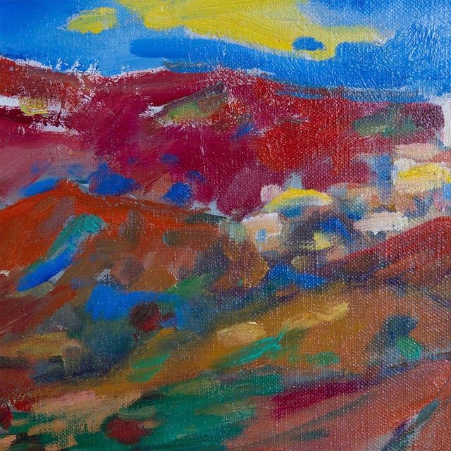 Fauvist Landscape, 1970s, Oil on Canvas For Sale - Image 4 of 8