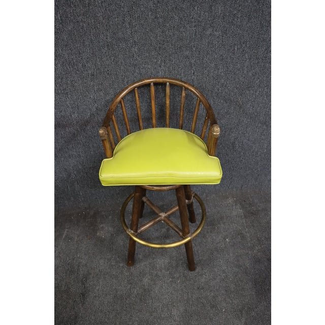 Mid Century McGuire Swivel Bar Stools/Pair Chairish