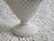 A small ruffled milk glass hobnail parfait bowl, measuring 4 ½” x 5 ¼” diameter x 3 ¼” base. This looks to be the 'diamond...
