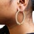 Early 21st Century 14K Yellow Gold 7.0 Cttw Round Brilliant Cut Diamond 1-¾ Inside Out Hinged Leverback Hoop Earrings (I-J Color, I1-I2 Clarity) For Sale - Image 5 of 6