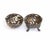 Spherical in shape, resting on four moulded feet and equipped with a hinged closure. The entire surface is perforated and...
