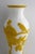 Antique 14” Chinese Imperial Yellow Peking Glass Vase, Hand Carved, C1910 For Sale - Image 9 of 13