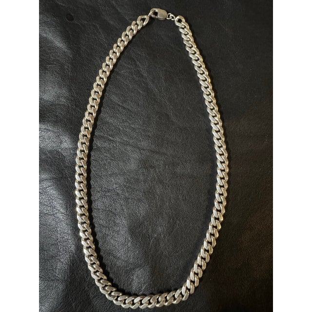Vintage Staring Silver Necklace For Sale - Image 9 of 10