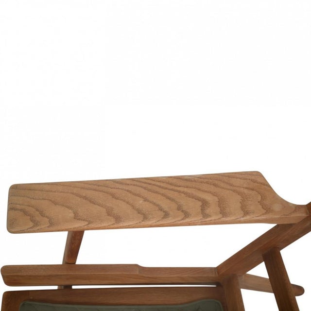 GE290 Chair in Oak and Black Leather by Hans Wegner, 1980s For Sale - Image 17 of 18