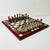 Vintage Home is pleased to present this Vintage Stained Slag Glass and Cherry Chess Set from the 1950s. The set is...