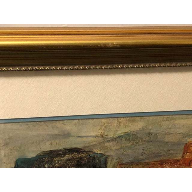1980s Vintage Framed Edna Hibel "Lovers of Florence" Limited Edition Lithograph For Sale - Image 12 of 12