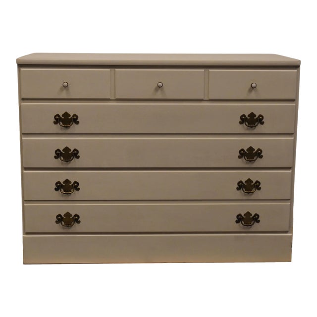 Ethan Allen Heirloom Collection Custom Room Plan Crp 40" Cream / Off White Painted Three Drawer Chest 14-4551p - 400 Finish For Sale