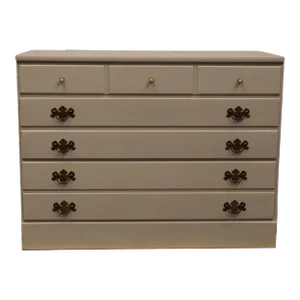 Ethan Allen Heirloom Collection Custom Room Plan Crp 40" Cream / Off White Painted Three Drawer Chest 14-4551p - 400 Finish