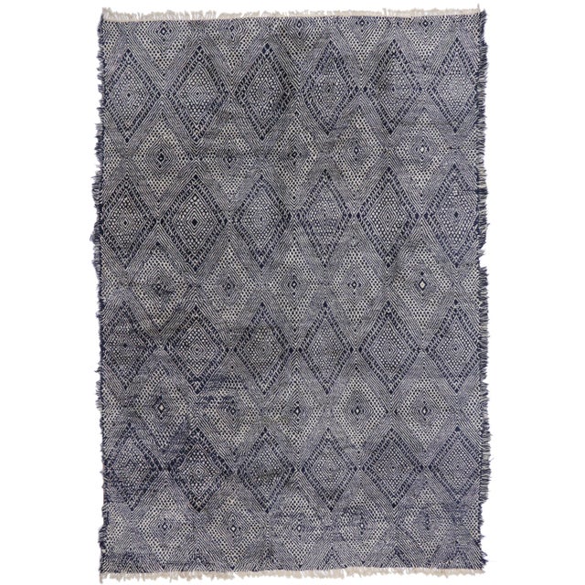 Plush Beni Mrirt Moroccan Rug - 10'00 X 14'07 For Sale - Image 9 of 9
