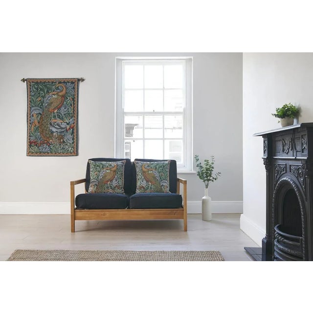 English The Peacock Loom Woven Tapestry - Requires Rod Size 2 For Sale - Image 3 of 5