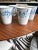 Late 20th Century Italian Hand-Crafted Coffee Cups in Blue & White by Ceramiche Bizzirri-6 Pieces For Sale - Image 5 of 9