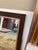 Brown Mahogany With Silver Gilt Etched Frame Wall Mirror For Sale - Image 8 of 12
