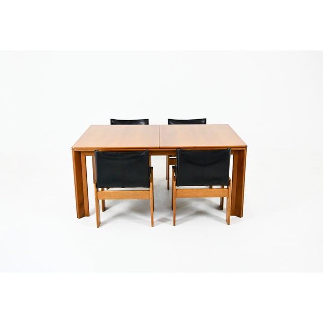 Tan Extendable Mou Dining Table by Afra & Tobia Scarpa for Molteni, 1970s For Sale - Image 8 of 11