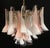 Murano Glass Pink and White Lattimo Chandelier, 1980s For Sale - Image 4 of 13