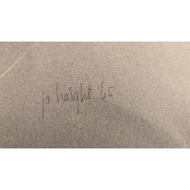 Vintage 1965 Framed Matted Portrait Signed by Jo Halght 18"x22" For Sale In New York - Image 6 of 16