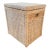 Vintage White Wicker Hamper Storage Chest Jamaican Collection For Sale