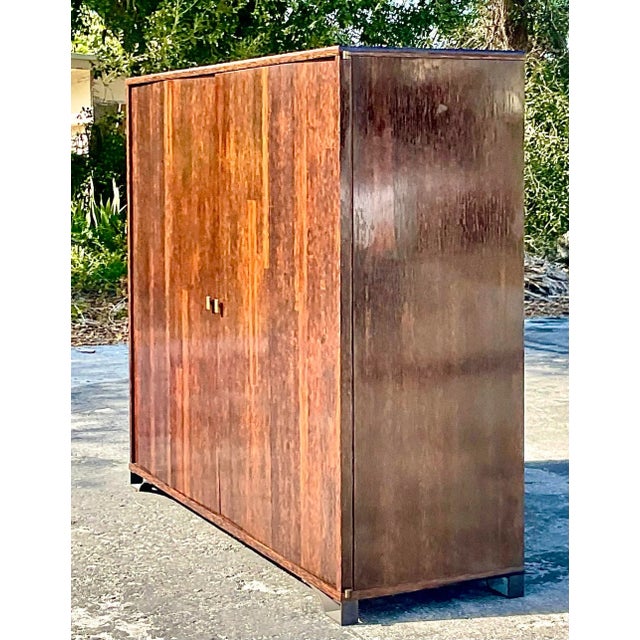 An exceptional vintage contemporary wall cabinet. Made by the legendary Peter Marino for a private Palm Beach client. Chic...