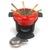 Vintage Red Fondue Set in Enameled Cast Iron Cousances by Le Creuset, 1980s For Sale - Image 16 of 16