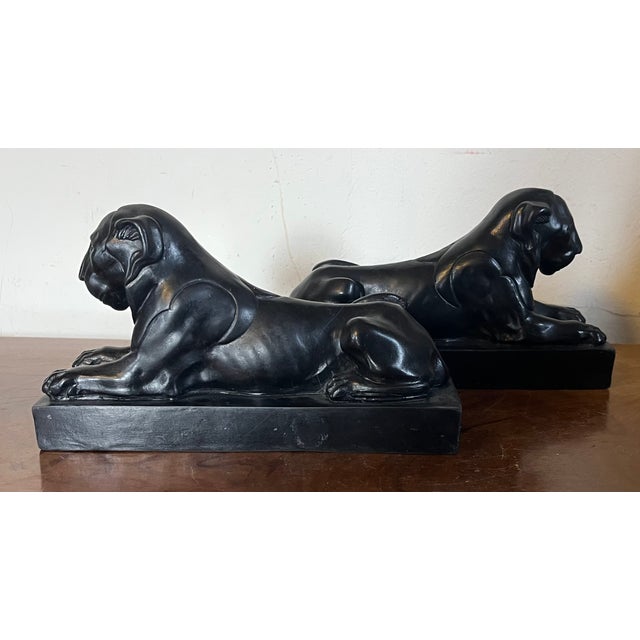 Antique George III Wedgwood Black Basalt Models of the Capitoline or Egyptian Lions Circa 1780 For Sale In New York - Image 6 of 9