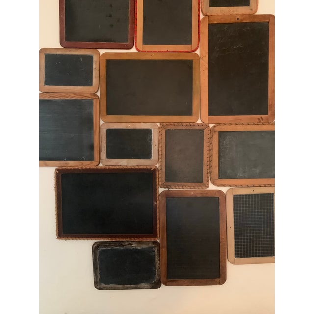 American Vintage School Slate Composition - Set of 17 For Sale - Image 3 of 5