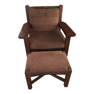 Stickley Eastwood Chair and Ottoman C.2000 For Sale