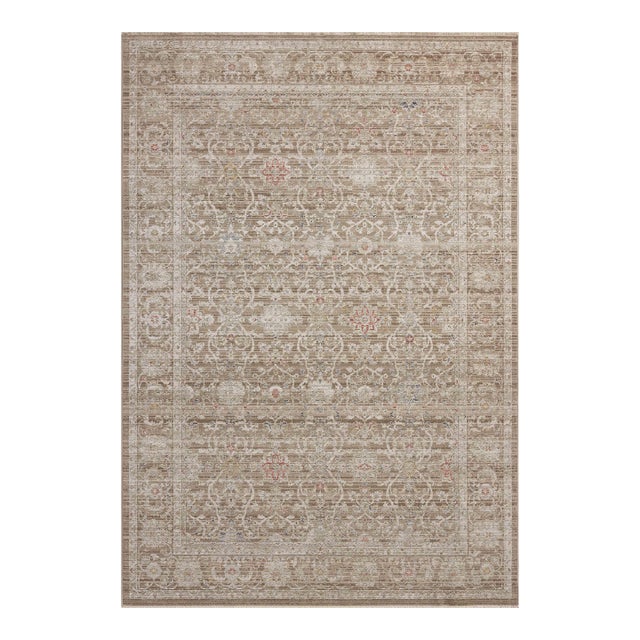 Chris Loves Julia x Loloi Ida Bark / Multi 2'-7" x 10'-0" Runner Rug For Sale