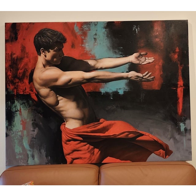 Early 21st Century Filippo Manfroni, I'll Be There 2, Oil on Canvas For Sale - Image 5 of 12