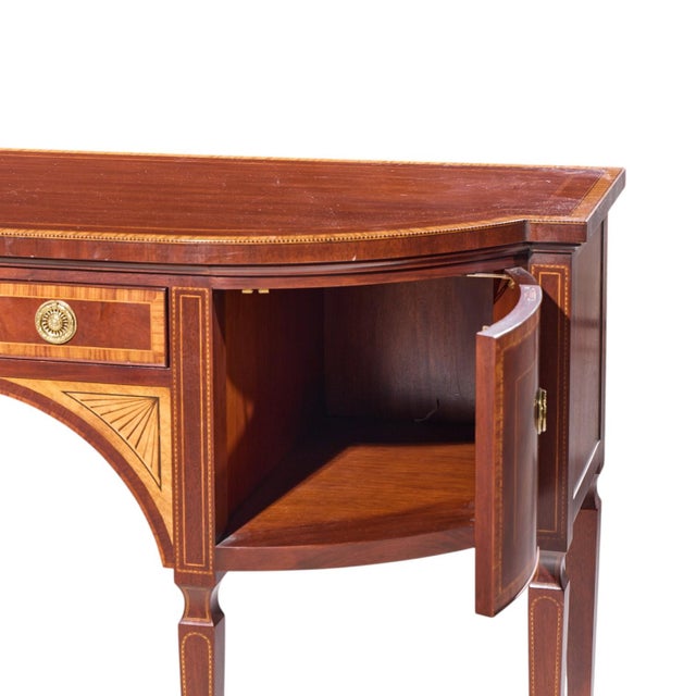Wood Baker Furniture Historic Charleston Collection Mahogany Credenza For Sale - Image 7 of 9