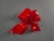 Plastic Large Red Gift Bow Hand-Formed from Plastic For Sale - Image 7 of 13