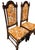 Brown 1970s Ethan Allen Jacobean Royal Charter Oak Dining Room Side Chairs Gothic Pair For Sale - Image 8 of 15