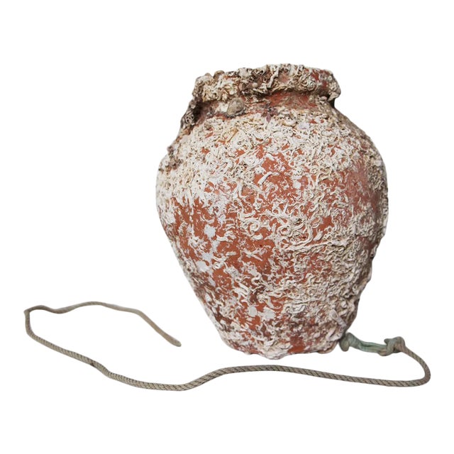 19th Century Antique Terracotta Octopus Trap Vase For Sale