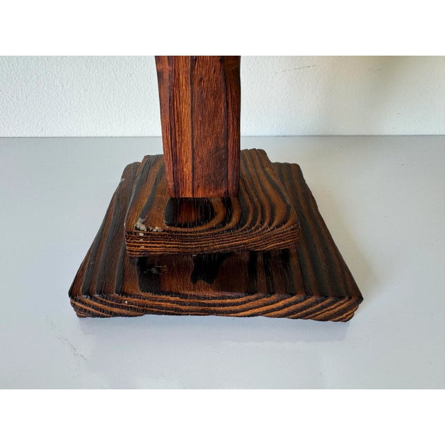 Vintage Hand Carved Wood Five Arms Candelabra/ Sold For Sale In Miami - Image 6 of 9